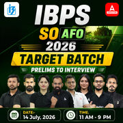 IBPS SO AFO 2026 Target Batch Prelims To Interview | Online Live Classes by Adda 247